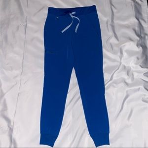 Women FIGS Technical Collection Zamora blue jogger scrub pants, XXS